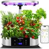 JustSmart di Coltivazione idroponica, Smart WiFi Garden 12 Pods, 5 modalità di Illuminazione con Lampada LED per Piante da 30 W, per Interni di Erbe aromatiche, 76 cm, Altezza Regolabile