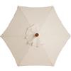 Chyuan Telo di ricambio per ombrelloni per esterni,Copertura di ricambio per ombrellone da giardino, per esterni,copertura per ombrellone da giardino,ombrellone da giardino(Beige,3 Metri 6 Costole)