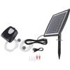 CashMuch Pompa di ossigeno solare da 3 W per stagni con batteria da 2600 mAh - aeratore silenzioso per acqua da giardino all'aperto (nero 3W 2600)