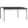 Mengtu, Pergola da Esterno in Antracite, Tenda da Sole a Braccio, 4 x 3 m, in Acciaio e Poliestere, Montaggio Richiesto, Modello 47979