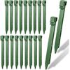 MOLVCE Ancoraggio a terra in plastica, 20 picchetti per bordo erboso per il fissaggio di fughe di erbacce picchetti, chiodi in plastica per bordi paesaggistici, tende e bordi del prato, verde