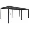 Habitat et Jardin Pergola bioclimatica autoportante Kensington in alluminio - 3 x 6 m - Grigio