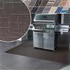 casa pura Tappeti Vinile Protettivi - Tappeto per Barbecue con Design Antimacchia, Ignifugo - Tappeto Salvapavimento Multifuzione, Interno, Esterno - 17 tonalità e 3 Misure - 90x180 cm - Ferrara