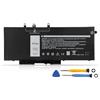 K KYUER 68Wh GJKNX Batteria per Dell Latitude 5280 5288 5290 5480 5488 5490 5491