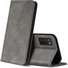 ZONNAVI Cover per Samsung Galaxy A03S, Flip Custodia Pelle PU con [Slot Cart] [Supporto Stand] [Magnetica], Cover a Libro Portafoglio per Samsung Galaxy A03S (Grigio)