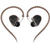 Hidizs MS3 - Monitor in-ear, 1DD+2BA, 3 unità HiFi In, unità dinamica da 10,2 mm, audio spaziale tricolore, cuffie ibride bilanciate, 4,4 mm