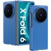 QJONSIU Cover Compatibile con VIVO X Fold 6, Antigraffio Ultra Sottile e PC Protezione Case-Blu