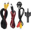 WPKD BLUEIY Telecamera per Retromarcia per Auto HD 12V 90°, Telecamera per Retromarcia per Visione Notturna Telecamera per Specchietto Retrovisore in Plastica con Accessori per Camper e Camion