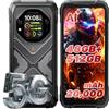 OSCAL TANK 1 Rugged Smartphone 5G, 20000mAh 55W, 36GB+256GB, 64MP+50MP+20MP Night Vision, 6.78 FHD+ 120Hz & 2.01 Display Sec., Android 15 Telefono Indistruttibile 2025, IP68/IP69K/NFC/OTG 1PCS