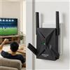 MEETOWN WiFi 6 Ripetitore WiFi, 1800Mbps Ripetitore WiFi Potente per Casa | Doppia Banda WiFi Extender con 4 Antenne Esterne, Porta Gigabit, Access Point, Copertura fino a 3000sq.ft 65 Dispositivi