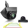 GREENAUTO Telecamera posteriore dinamica HD 1080P retrofit auto grandangolare 170° visione notturna IP69K impermeabile universale telecamera di retromarcia per camper, SUV, pick-up furgone