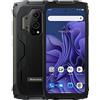 Blackview BV9300 Smartphone Ruggido, 15080mAh Batteria, Helio G99 21GB+256GB, 6,7'' 120Hz 2.3K Display, 50MP+32MP Fotocamera, IP68/IP69K Android 12 Impermeabile, GPS NFC Nero