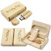 RXFSP Personalizzare Personalizzato Laser Incisione In Legno Solido USB Flash Drive USB Box Wedding Photo Memory Storage Disk, cerimonia di nozze, Personalizzazione aziendale, Regalo personale