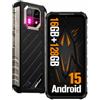 Ulefone Armor 22 Smartphone Infrangibile Android 15, 16GB RAM+128GB ROM/512GB TF, Schermo 6.58 FHD+ 120Hz, Telecamera Notturna 64MP, Batteria 6600mAh 33W, 4G Dual SIM/NFC/IP69K Telefono Impermeabile