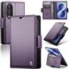 oiysrtoc Cover per Samsung Galaxy Z Fold 8 in Pelle PU Premium, Portafoglio con 3 Fessure Carte e Supporto, Blocco RFID, Chiusura Magnetica Custodia Samsung Galaxy Z Fold 8, Viola