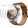 QUSRTMUE 3 pezzi vetro temperato per Honor Watch 6 | Anti Graffio + HD.È meglio togliere l'orologio prima che si bagni.