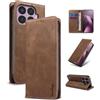 Yunubeyii Cover Libro per Xiaomi 17T Pro,Marrone | Blocco RFID,Luxury PU Pelle,Portafoglio,Card Holder,Magnetic Phone Custodia,Kickstand,Protettiva,Antiurto