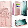 TTSWJBD Cover per Oppo A6 Pro 5G/4G e Vetro Temperato, Rosa