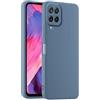 HULLIN Custodia per Telefono in Silicone Colorato, Adatta per Samsung Galaxy A22 4G / M22 4G / M32 4G (6.4) - Grigio lavanda