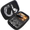 Blueshaweu Custodia rigida di trasporto per R36S R40S Pro RG35XXSP RG353V RG35XX, borsa di archiviazione da viaggio per console di gioco portatile, resistente all'acqua, a prova di urto (Nero)
