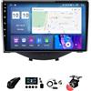 BOJONTN 9 Pollici Doppio Din Android 12 Autoradio ,per Toyota Aygo Peugeot 108 Citroen C1 2016-2022 ,con Car Play Telecamera Posteriore Comandi al volante Bluetooth GPS FM Radio WIFI AM USB ( Size : Y30 4+32G