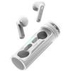 Vieta Pro Auricolari wireless con Bluetooth 5.4, controllo touch e vivavoce, cuffie con microfono e batteria di 19 ore, cuffie con scatola di ricarica magnetica portatile, colore bianco