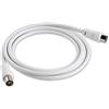 vetrine in rete Vetrineinrete® Cavo prolunga antenna TV coassiale connettore RG59 maschio/femmina da 1.5 3 e 8 metri collegamento di segnale audio e video digitale (1,5 metri) M2