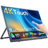 UPERFECT 4K Touchscreen Monitor Portatile 15.6 125% sRGB, UHD 3840x2160