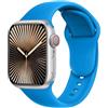 SRena C1B for Cinturino Apple Watch 38 40 41 42 44 45 46 mm,Ultra e Ultra 2,SE,Serie 7/8/9/10 - Compatibile con Tutti i Modelli,Blu Oceano