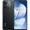 realme Note 70T Smartphone 4+256 GB, Batteria da 6000 mAh, Ricarica rapida da 15 W con supporto alla ricarica inversa da 6 W, RAM dinamica da 24 GB, display da 90 Hz con protezione per gli occhi, nero