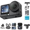 DJI Osmo Action 6 Combo Essenziale, 4K action cam con sensore quadrato 1/1,1″, apertura variabile da f/2,0 a f/4,0, resistente al freddo, batteria da 4 ore (Multiple accessories bundle)