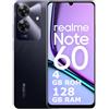 realme Note 60 Smartphone 4+128 GB, garanzia di fluidità ArmorShell di 48 mesi, fotocamera da 32 MP, display Eye Comfort da 90 Hz, mini Capsule 2.0, batteria da 5000 mAh, black t(nessun adattatore)
