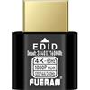 FUERAN Adattatore HDMI fittizio 4K HDR, emulatore edid virtuale, adattatore hdmi headless 4K @ 60Hz, 1440P @ 120/144Hz, 1080P @ 120/144/240Hz (NEW-4K-HDR (default 3840X2160@60Hz) 1P-2)