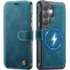 KZB Cover Libro per Samsung Galaxy S23 Ultra Compatibile con MagSafe, Teal