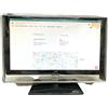 PERFECT DUST COVER The Perfect Dust Cover LLC Copertura per monitor in vinile bianco, frontale trasparente, impermeabile, 53 x 2,5 x 35 cm, compatibile con monitor LED/LCD da 22