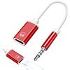 Generic Adattatore jack per cuffie, da USB C femmina a maschio da 3,5 mm, cavo audio analogico, convertitore di tipo C, adattatore jack per cuffie, compatibile con lettori MP3, lettori, laptop, tablet