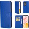 32ndShop 32nd Custodia a Portafoglio in Pelle PU per Honor 400 Pro, Case con Slot per Sched di Blocco RFID, Chiusura Magnetica e Supporto integrato - Blu