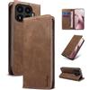 Yunubeyii Cover Libro per Xiaomi 17T,Marrone | Blocco RFID,Luxury PU Pelle,Portafoglio,Card Holder,Magnetic Phone Custodia,Kickstand,Protettiva,Antiurto