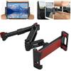 VAGCARS Supporto per tablet auto, supporto per sedile posteriore migliorato, girevole a 360°, supporto per tablet regolabile, supporto per cellulare, iPad, Samsung Tab, Switch (nero/rosso)