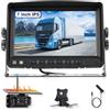 VECHTEL Monitor Retromarcia Wireless 7'' IPS HD, Telecamera Solare Senza Fili 10000mAh Magnetica IP69, Visione Notturna, Linee Guida Parcheggio Intelligenti, Compatibile 12V-36V per Auto Camion SUV