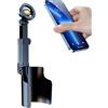 Skkpolo Supporto Telefonico per Auto con Portabicchieri,2-in-1 Collo Lungo Rotazione 360°,Supporto Telefonico Magnetico con Attacco a Tappo - per Veicoli SUV Camper Pickup Viaggio Autista Uomo Donna