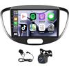 iSpchen 9 Pollici Android 13 Autoradio 2 DIN per Hyundai i10 2007-2013 con Carplay Android Auto, Touchscreen Radio con Bluetooth GPS WiFi FM/RDS Auto Veicolo Backup Telecamere 2+32G