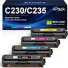PANINK Cartuccia toner C230 C235 ad alta capacità di ricambio per Xerox 006R04391 006R04392 006R04393 006R04394 cartuccia toner compatibile per stampante Xerox C230 C235 C230DNI C235DNI - Confezione