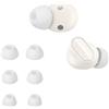 kwmobile 6x Auricolari di ricambio compatibile con Beats Studio Buds + Gommini sostitutivi in Silicone - 3 Misure - bianco