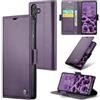 oiysrtoc Cover per Samsung Galaxy A55 in Pelle PU Premium, Portafoglio con 3 Fessure Carte e Supporto, Blocco RFID, Chiusura Magnetica Custodia Samsung Galaxy A55, Viola