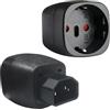 AmiCera Spina da EU a C14, 2 spine per dispositivi a freddo, adattatore per spina C14 a CEE7, 250 V/10 A, adattatore Schuko CEE, spina IEC C14 per USV/UPS, dispositivi freddi PDU, data center