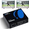 OREI UltraHD 4K @ 60Hz 1 X 2 HDMI Splitter 1 ingresso 2 uscite 2 porte 2: 8-bit - HDMI 2.0, HDCP 2.0, 18 Gbps, EDID, Duplicate/Mirror 4K Schermi - UHDS-102
