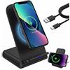 Veridius Caricabatterie a induzione rapida 15 W stazione di ricarica wireless magnetica per iPhone 17 16 15 14 13 12 Pro Max Samsung Galaxy S26 Ultra S25 S24 S23 S22 S21 Wireless Charger per Google Pixel 10