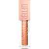 Maybelline New York Lifter Gloss, Lucidalabbra con acido ialuronico, Effetto rimpolpante e idratante, Gold Nu (019), 5,4 ml