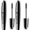 L'Oreal Paris L'Oréal Paris Mega Volume Collagene Mascara, Lunga Durata, Volumizzante con Maxi Applicatore in Setole, Nero (Confezione da 2)